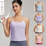 Women's Tank Top Manufacturer - OEM/ODM Custom Nude Feeling Thin Strap Vest
