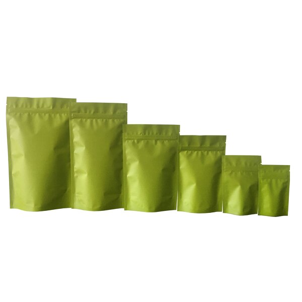 Stand up Pouch Manufacturer - OEM/ODM Custom Green Foil Mylar Zipper Bag