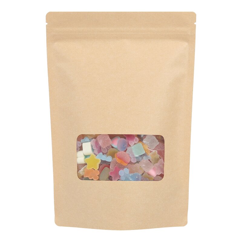 Kraft Paper Pouch Manufacturer - OEM/ODM Custom Window Biodegradable Ziplock Bag