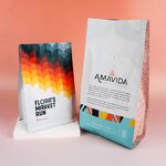 Coffee Bag Manufacturer - OEM/ODM Custom Matte Flat Bottom Valve Zipper Bag