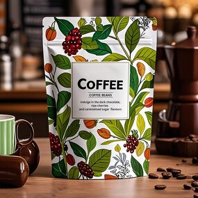 Coffee Bag Manufacturer - OEM/ODM Custom Printed Flat Bottom Gusset Bag