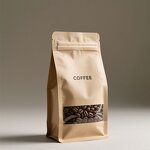 Kraft Paper Pouch Manufacturer - OEM/ODM Custom Flat Bottom Window Coffee Bag