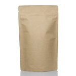 Kraft Paper Pouch Manufacturer - OEM/ODM Stock Plain 8OZ Stand up Coffee Bag