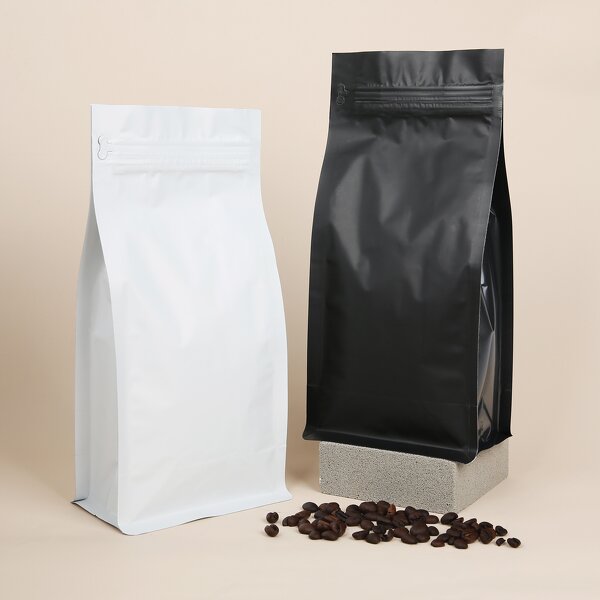 Coffee Bag Manufacturer - OEM/ODM Custom UV Printed Kraft Flat Bottom Bag