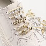 Shoe Charms Manufacturer - Custom Metal Buckle Pearl Strap