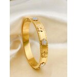 Flower Bracelet Factory - Custom Five Leaf Wide Sleeve