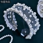 Pearl Headband Supplier - Custom French Retro Mesh