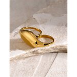 Double Finger Ring Manufacturer - Custom Smooth Large Face