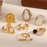 Pearl Ring Factory - Custom Ocean Style Gold-plated