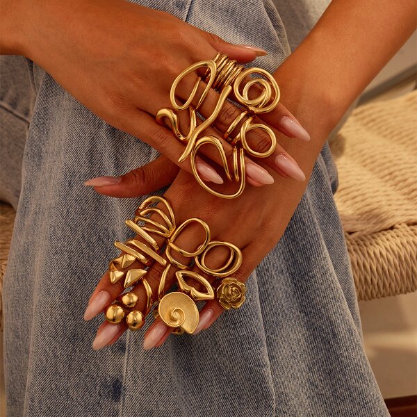 Titanium Steel Ring Factory - Custom Niche Geometric Lines