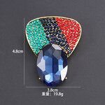 Sapphire Brooch Supplier - Custom High-end Fan-shaped OEM