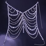 Rhinestone Body Chain Supplier - Custom Multilayer Exaggerated