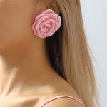 Fabric Jewelry Set Manufacturer - Custom Sweet Big Flower Pearl