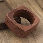 Wooden Bracelet Supplier - Custom Tree Grain Geometric