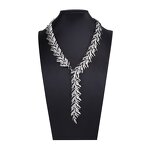 Leaf Necklace Manufacturer - Custom Alloy Blade Texture
