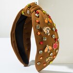Maple Leaf Headband Manufacturer - Custom Inlaid Rhinestone Alloy