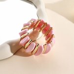 Resin Bracelet Supplier - Custom Splicing Electroplated Gold