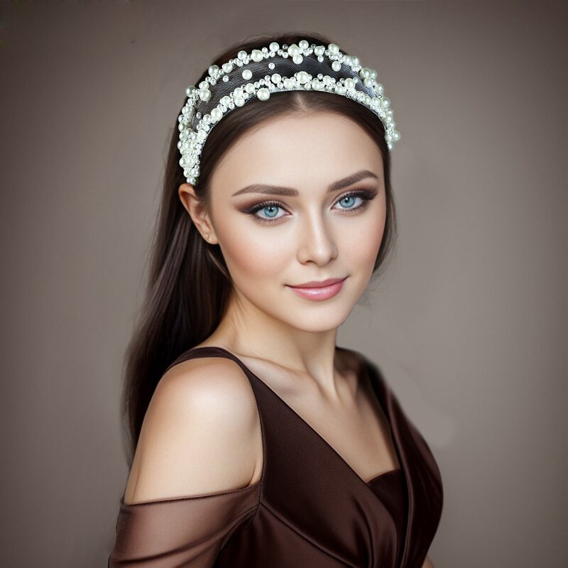 Pearl Headband Supplier - Custom French Retro Mesh
