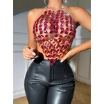 Crystal Body Jewelry Manufacturer - Custom Weaving Camis Tops