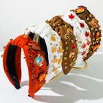 Maple Leaf Headband Manufacturer - Custom Inlaid Rhinestone Alloy