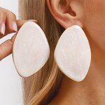 Resin Earrings Supplier - Custom Pebble Shape Irregular