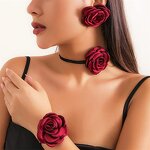 Rose Jewelry Set Factory - Custom Romantic Big Flower Set
