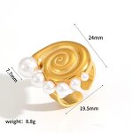 Pearl Ring Factory - Custom Ocean Style Gold-plated