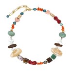 Stone Necklace Manufacturer - Custom Colorful Natural Clavicle