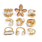 Titanium Steel Ring Supplier - Custom Non Fading Pearl