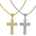 Cross Pendant Necklace Supplier - Custom Shiny Alloy Cuban