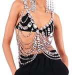 Rhinestone Body Chain Supplier - Custom Multilayer Exaggerated
