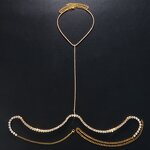 Rhinestone Chest Chain Supplier - Custom European Nightclub