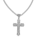 Cross Pendant Necklace Supplier - Custom Shiny Alloy Cuban