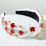Maple Leaf Headband Manufacturer - Custom Inlaid Rhinestone Alloy