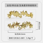 Shoe Charms Manufacturer - Custom Metal Buckle Pearl Strap