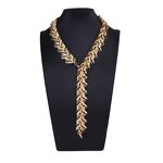 Leaf Necklace Manufacturer - Custom Alloy Blade Texture