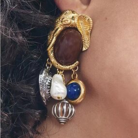 Animal Earrings Factory - Custom Acrylic Pearl Gemstone Drop