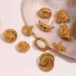 Ocean Brooch Supplier - Custom Geometric Starfish Scallop