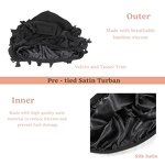 Durag Manufacturer - OEM/ODM Custom Satin Lined Tassels Twisted Turban Hat