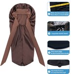 Sleep Cap Manufacturer - OEM/ODM Custom Foldable Silk Satin Braid Long Bonnet