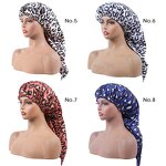 Sleep Cap Manufacturer - OEM/ODM Custom Leopard Print Reversible Silk Bonnet