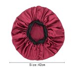 Sleep Cap Manufacturer - OEM/ODM Custom Print Logo Wide Band Silk Satin Bonnet