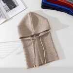 Balaclava Manufacturer - OEM/ODM Custom Alpaca Wool Hoodie Balaclava Knitted Hat