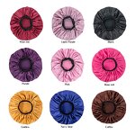 Sleep Cap Manufacturer - OEM/ODM Custom Print Logo Wide Band Silk Satin Bonnet