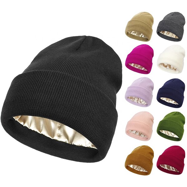 Beanie Hat Manufacturer - OEM/ODM Custom Cuffed Silk Satin Lined Beanies