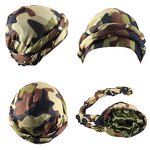 Durag Manufacturer - OEM/ODM Custom Camouflage Satin Lined Twisted Braid Turban