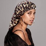 Sleep Cap Manufacturer - OEM/ODM Custom Leopard Print Reversible Silk Bonnet
