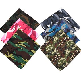 Bandana Scarf Manufacturer - OEM/ODM Custom Cotton Camo Paisley Bandanas Scarf