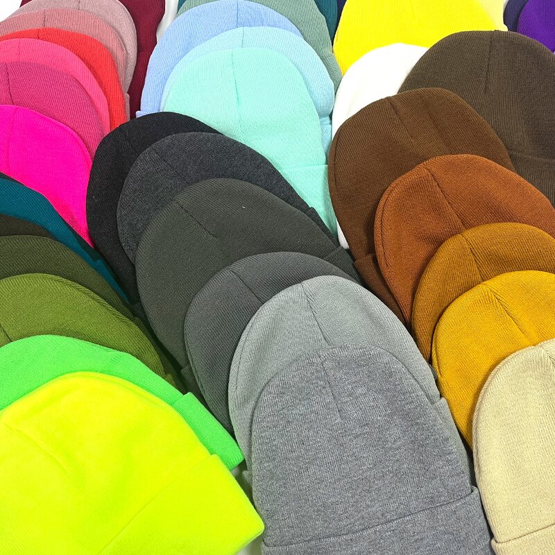 Beanie Hat Manufacturer - OEM/ODM Custom 80G Acrylic Cuffed Knitted Beanies