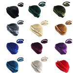 Durag Manufacturer - OEM/ODM Custom Silk Lined Pleuche Velvet Turban Head Wrap